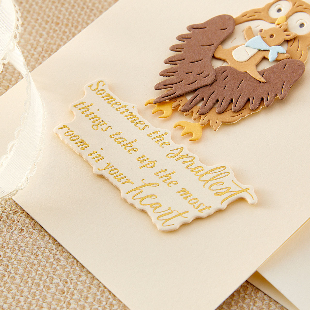 Spellbinders Sweet Sentiments Press + Foil Plate & Die Set