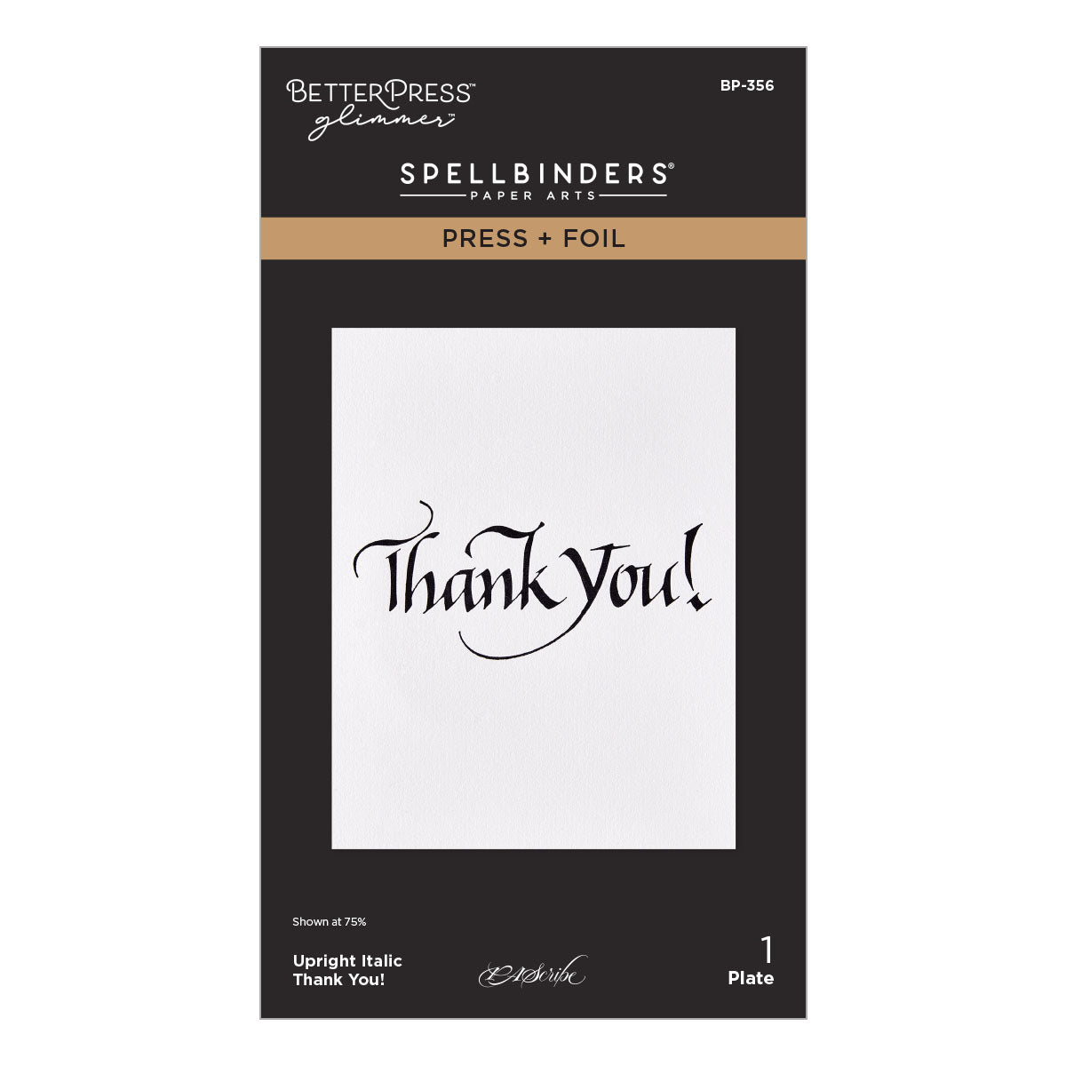 Spellbinders Upright Italic Everyday Sentiments Press + Foil Bundle by Paul Antonio