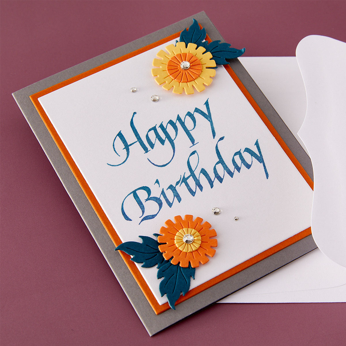 Spellbinders Upright Italic Everyday Sentiments Press + Foil Bundle by Paul Antonio