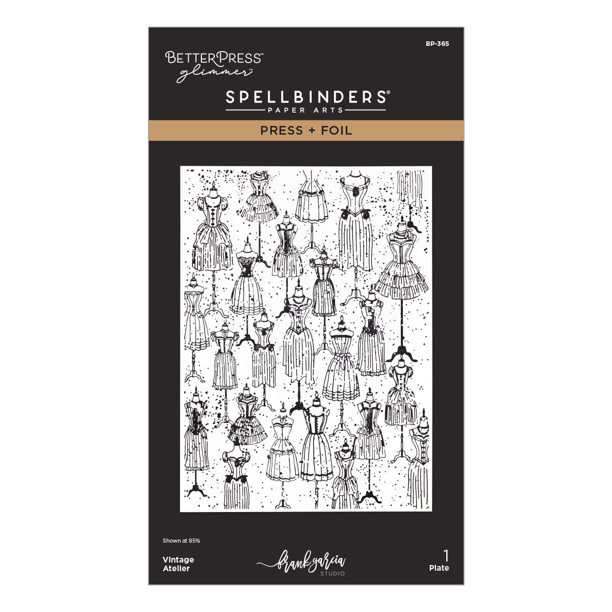 Spellbinders Vintage Atelier Press + Foil Plate by Frank Garcia