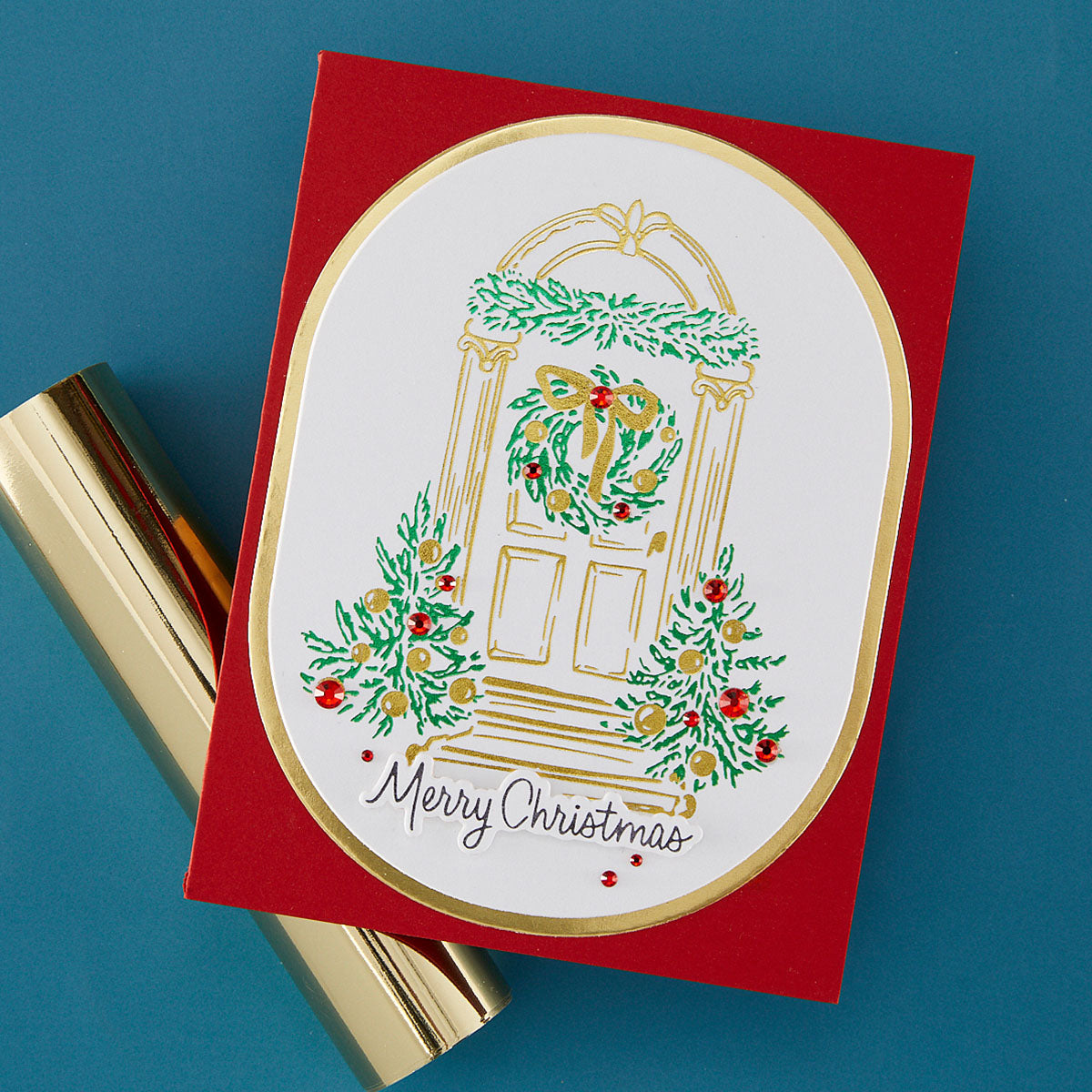 Spellbinders Festive Evergreens Registration Press + Foil Plate & Die Set
