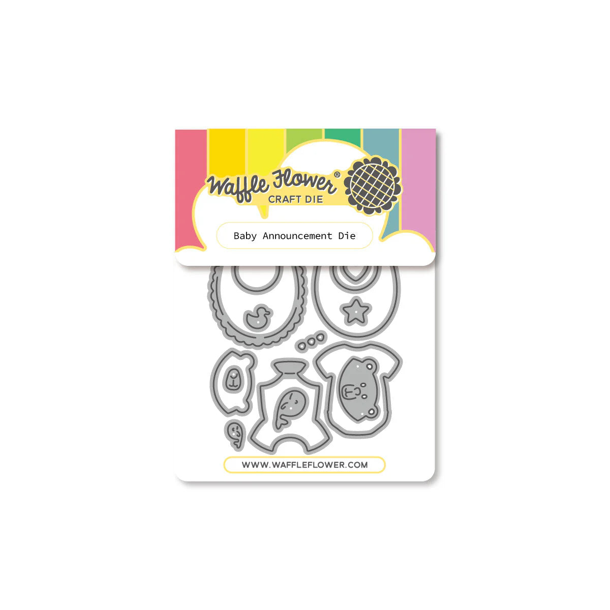 Waffle Flower Baby Announcement Die - 422530