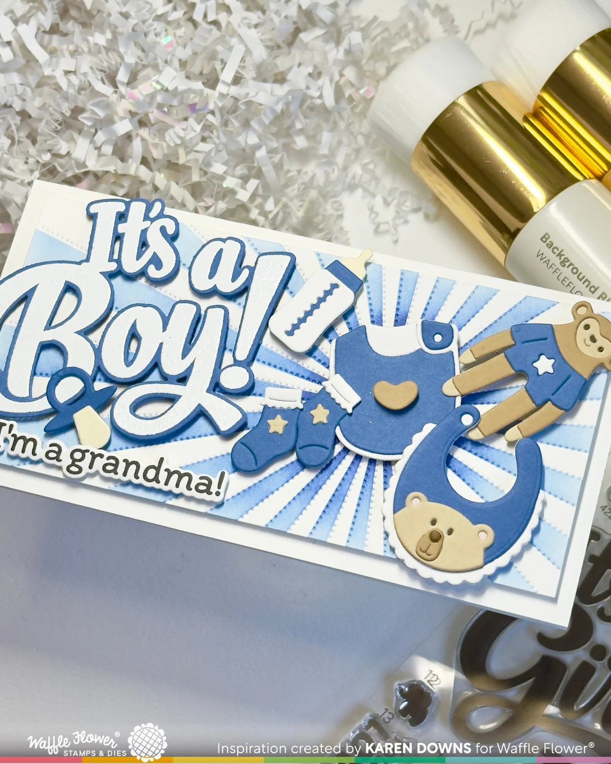 Waffle Flower Baby Announcement Sentiments Combo - WFC2527