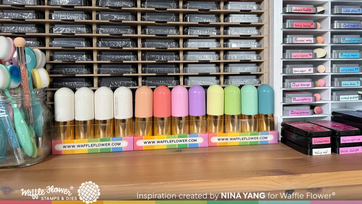 Waffle Flower Crafts Background Blender - Cream postage as per actuals