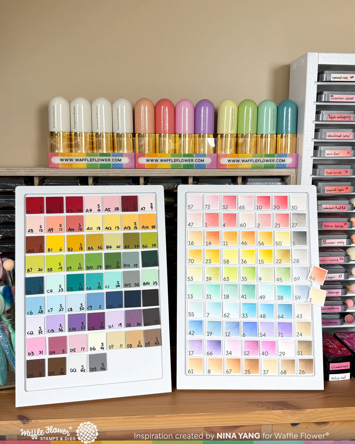 Waffle Flower Crafts Background Blender - Cream postage as per actuals