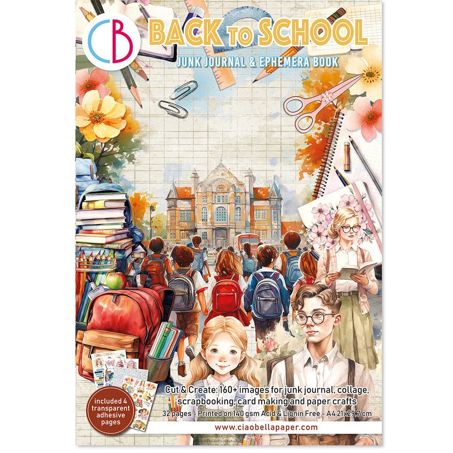 Ciao Bella Back to School Junk Journal Book (CBB012)