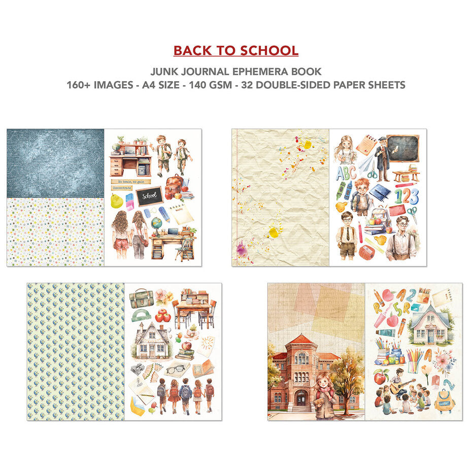 Ciao Bella Back to School Junk Journal Book (CBB012)