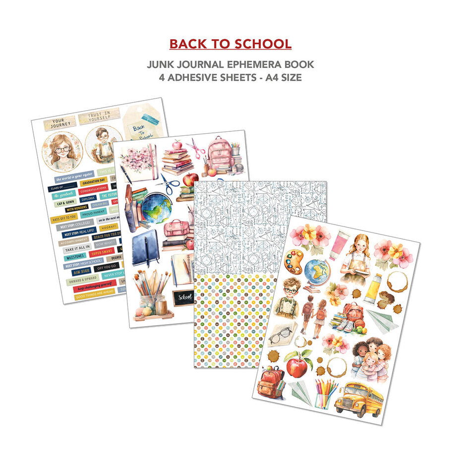 Ciao Bella Back to School Junk Journal Book (CBB012)