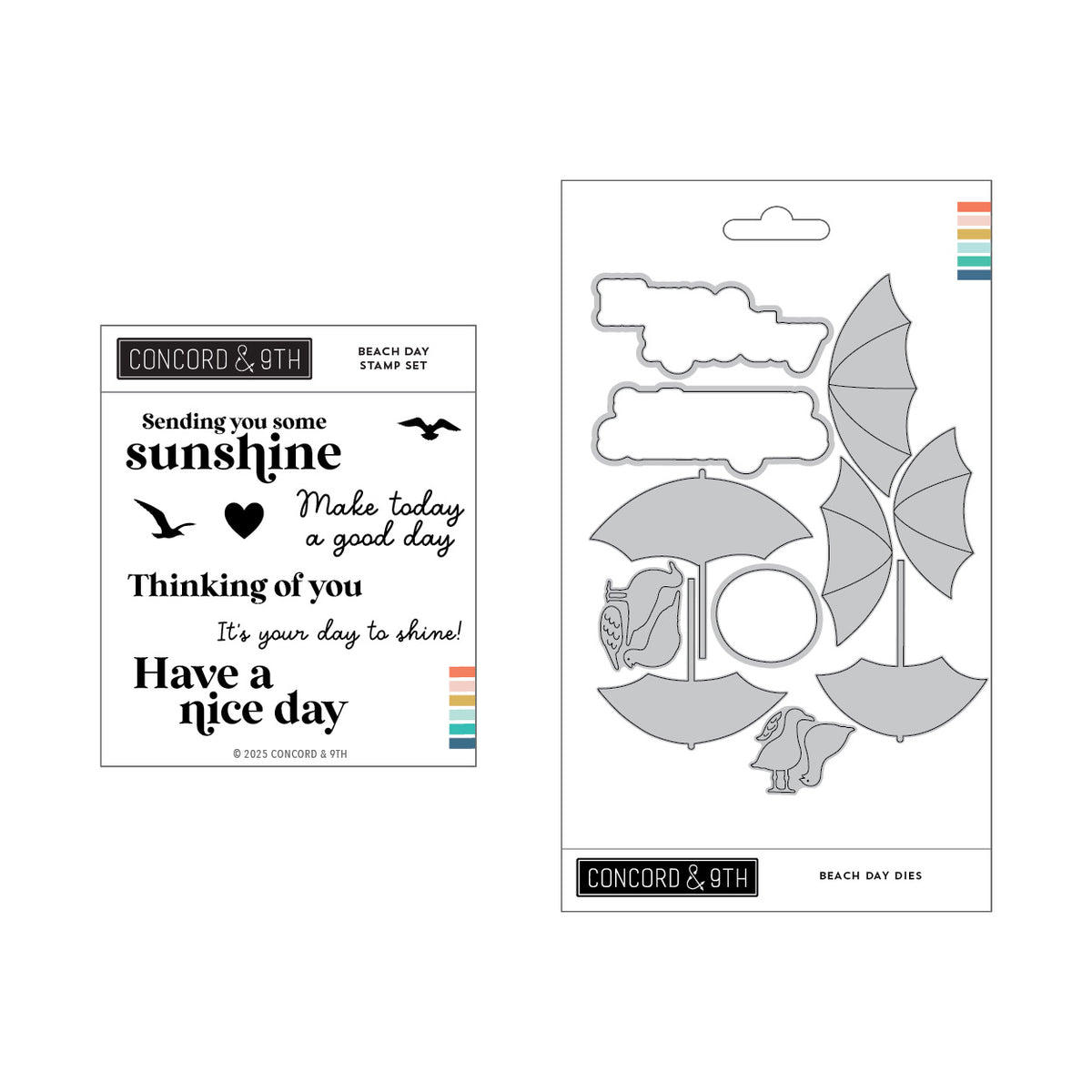 Concord & 9th Beach Day Stamp & Die Bundle