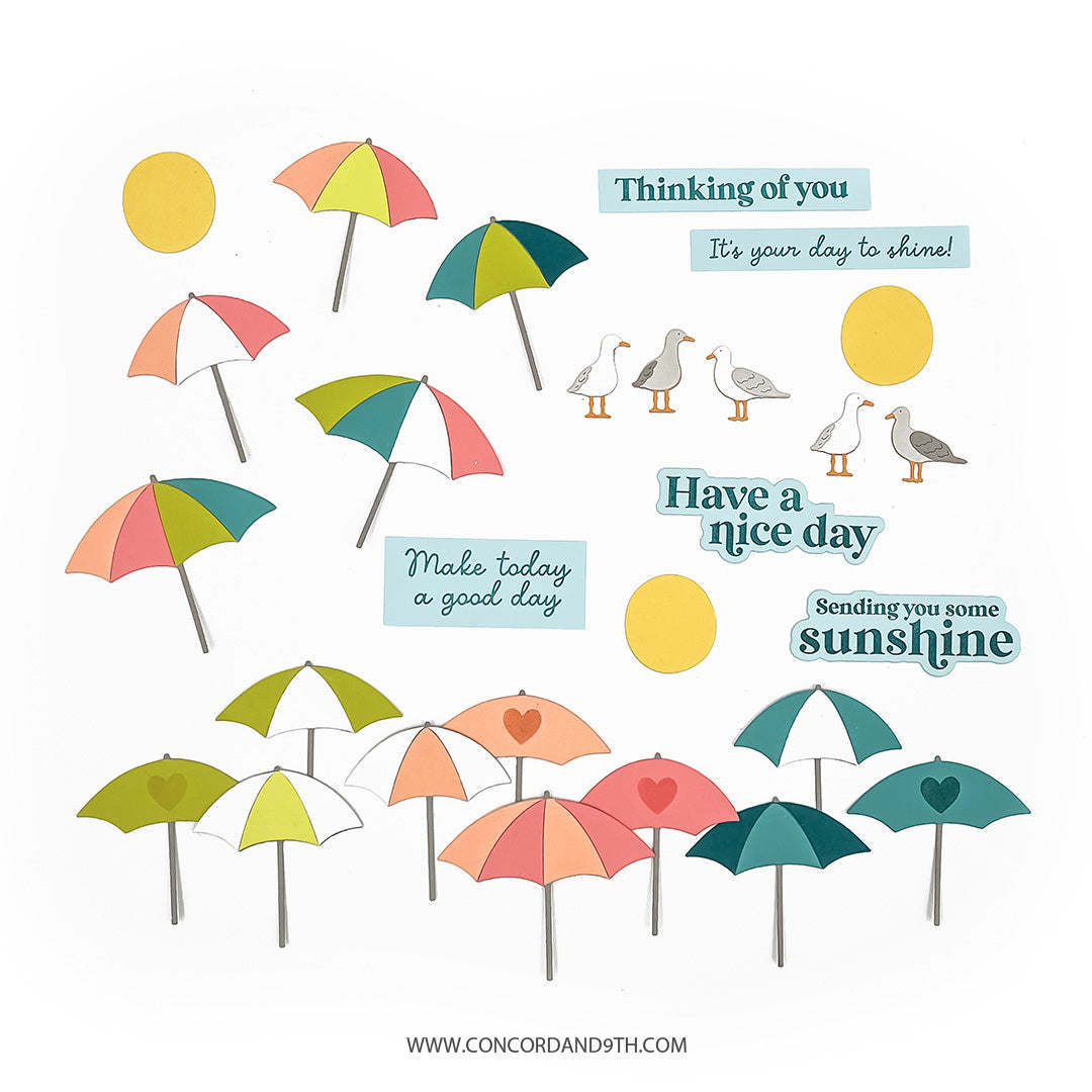 Concord & 9th Beach Day Stamp & Die Bundle