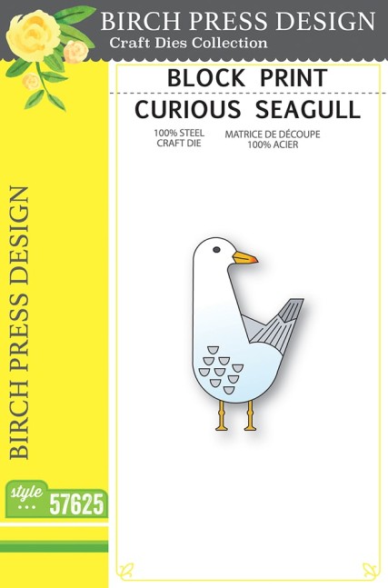 Birch Press Design Block Print Curious Seagull