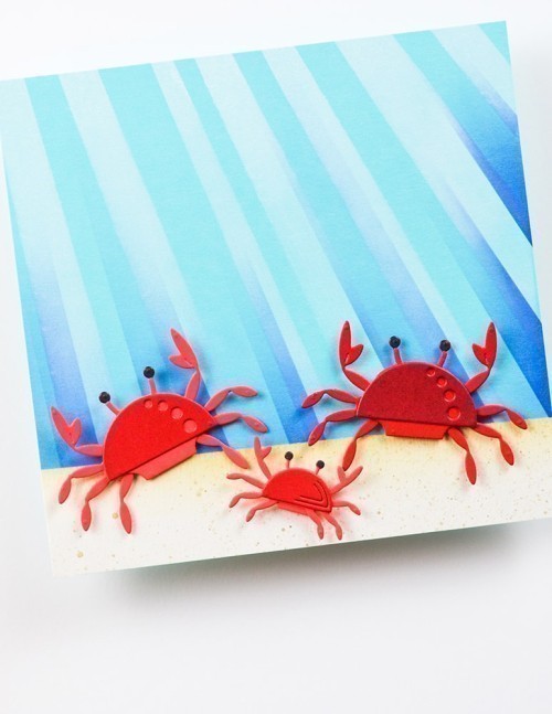 Birch Press Design Block Print Dancing Crabs