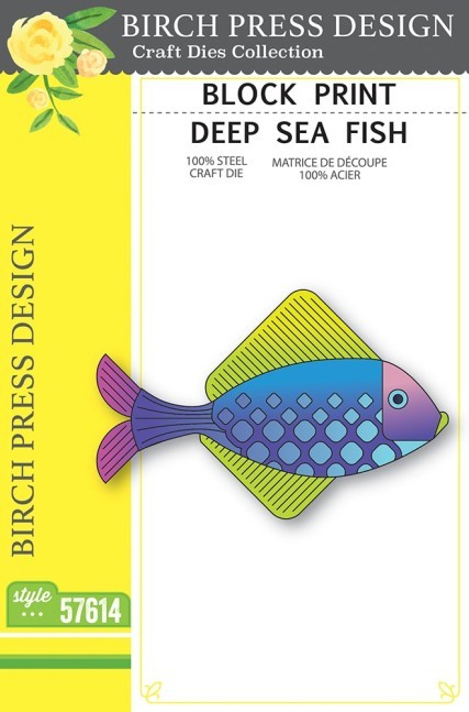 Birch Press Design Block Print Deep Sea Fish