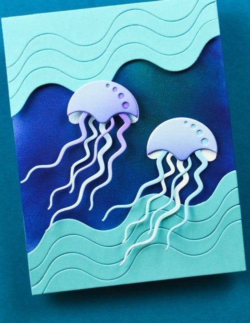 Birch Press Design Block Print Floating Jellyfish
