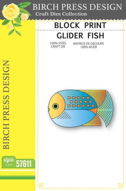 Birch Press Design Block Print Glider Fish