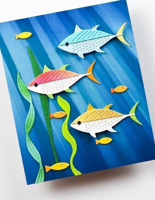 Birch Press Design Block Print Ocean Fish