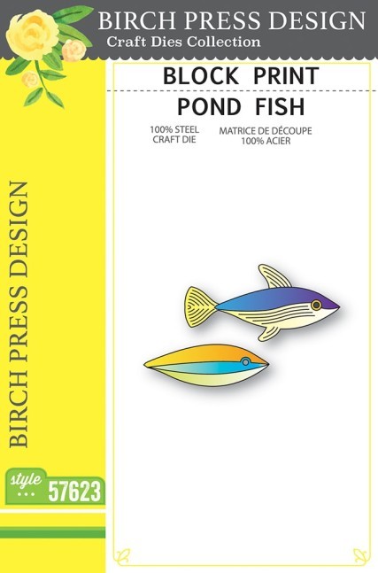 Birch Press Design Block Print Pond Fish
