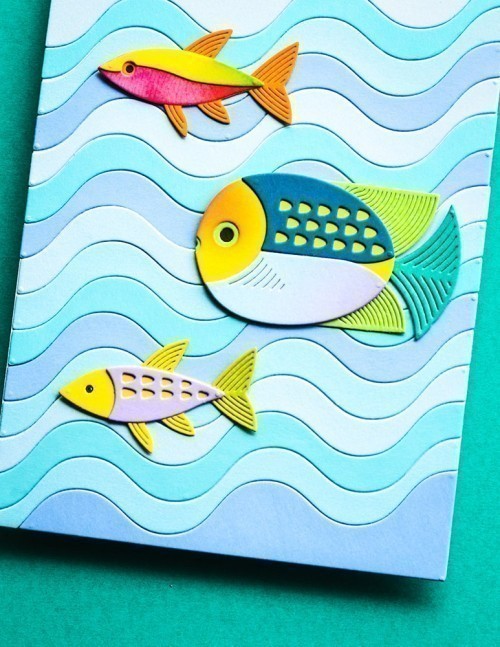 Birch Press Design Block Print Pond Fish