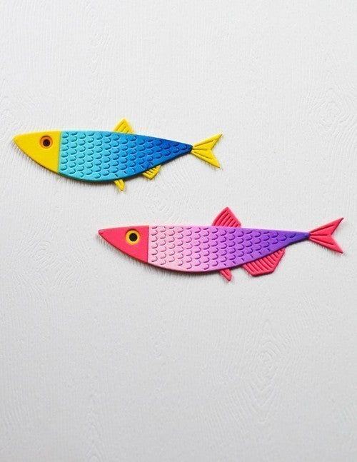 Birch Press Design Block Print Sardines