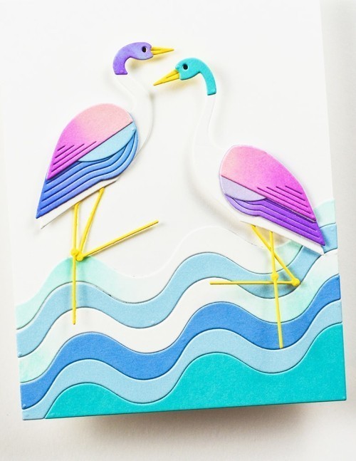 Birch Press Design Block Print Standing Crane