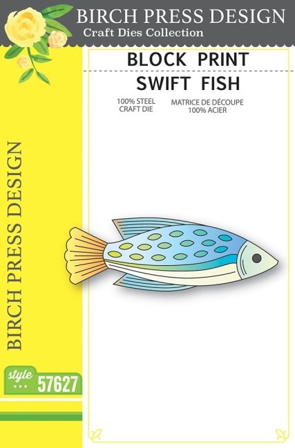 Birch Press Design Block Print Swift Fish