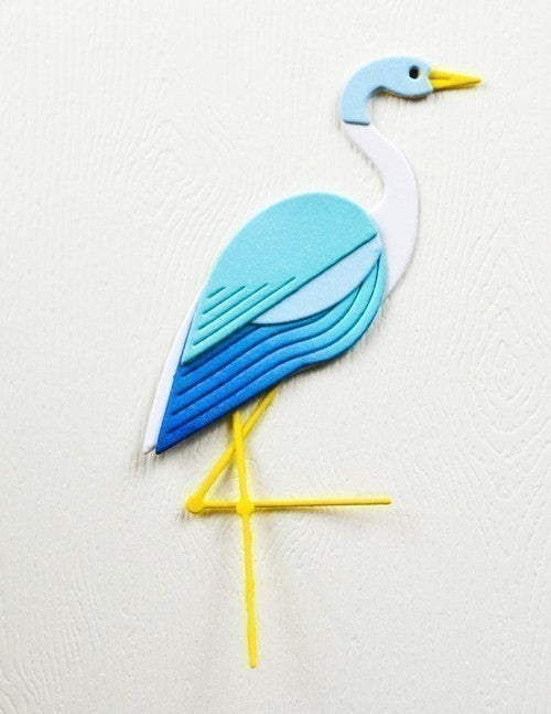 Birch Press Design Block Print Standing Crane