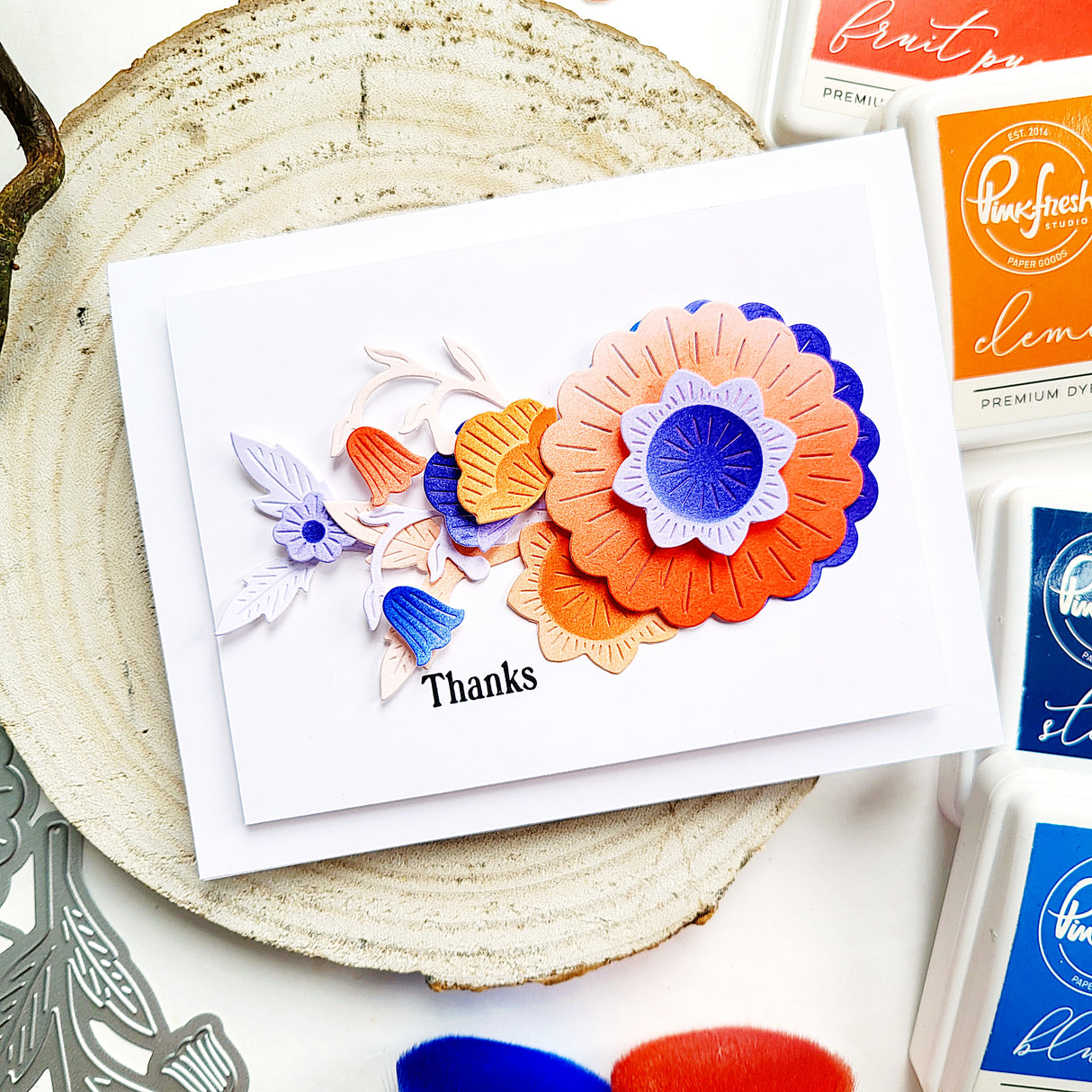 Pinkfresh Studio Bloomsmith Florals Stencil & Die Bundle