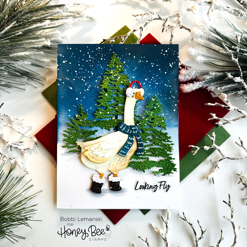 Honey Bee Stamps Lovely Layers: Porch Goose - Honey Cuts Stand-Alone Dies