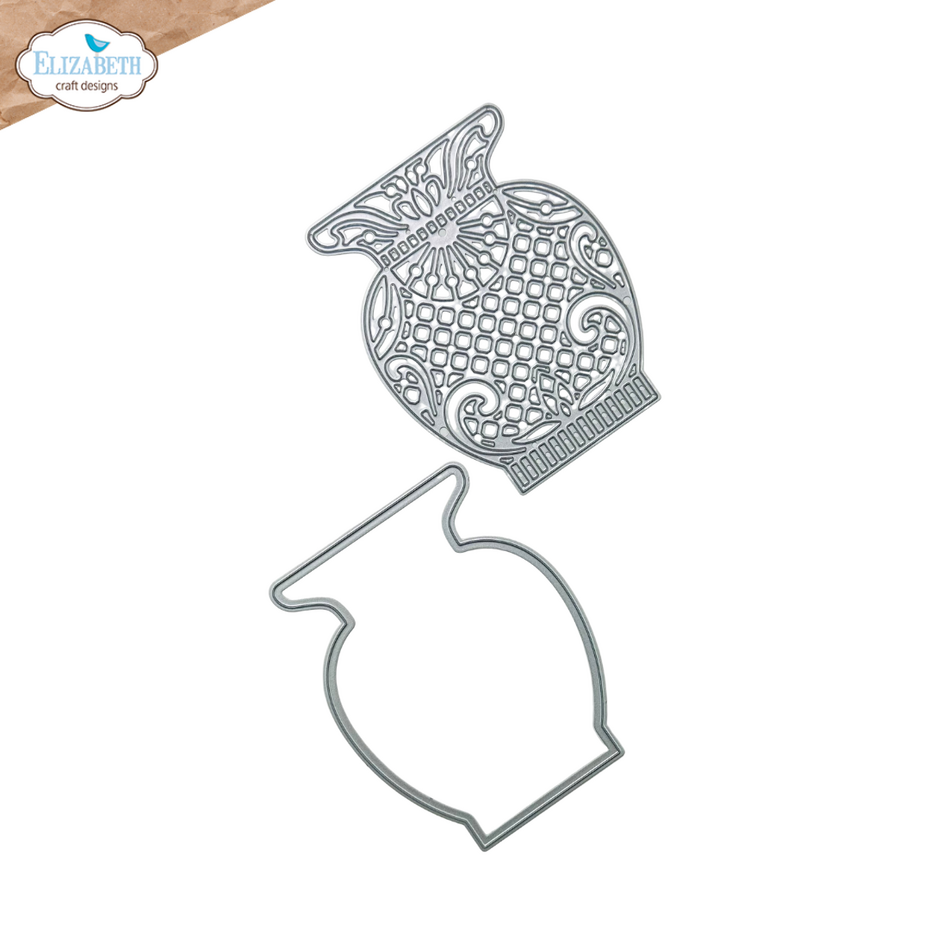 Elizabeth Craft Designs Bohemian Rose Die Delicate Fancy Vase (2311)