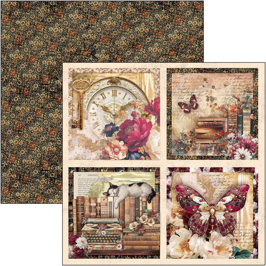 Ciao Bella Book Lovers Pad 8x8 Inch Paper Pad (12pcs) (CBH091)