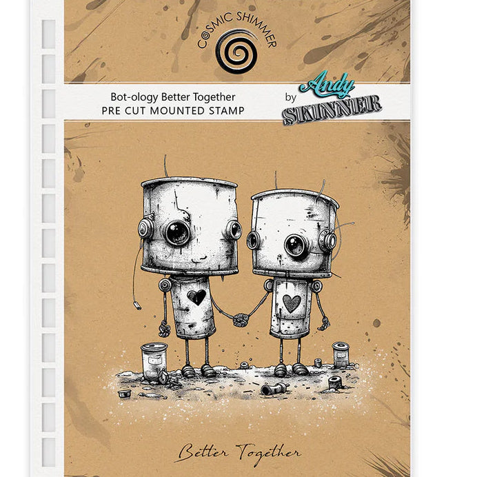 Katy Sue Designs Andy Skinner Bot-ology Better Together Pre Cut Rubber Stamp Set by Andy Skinner
