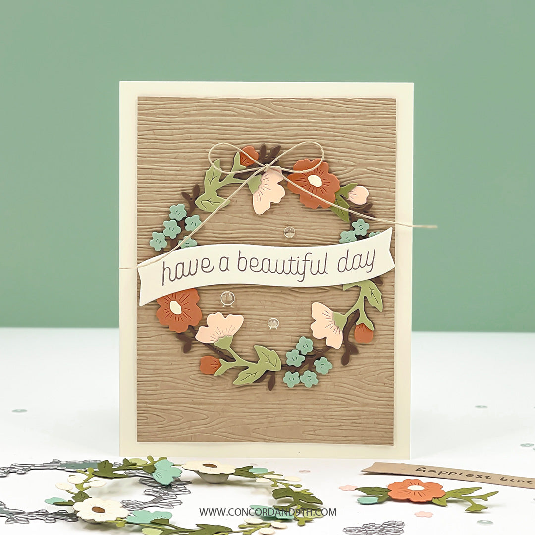 Concord & 9th Briar & Blooms Stamp Set (3" x 4") & Die Bundle