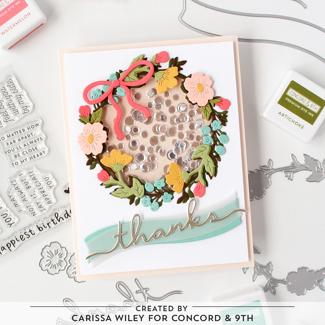 Concord & 9th Briar & Blooms Stamp Set (3" x 4") & Die Bundle