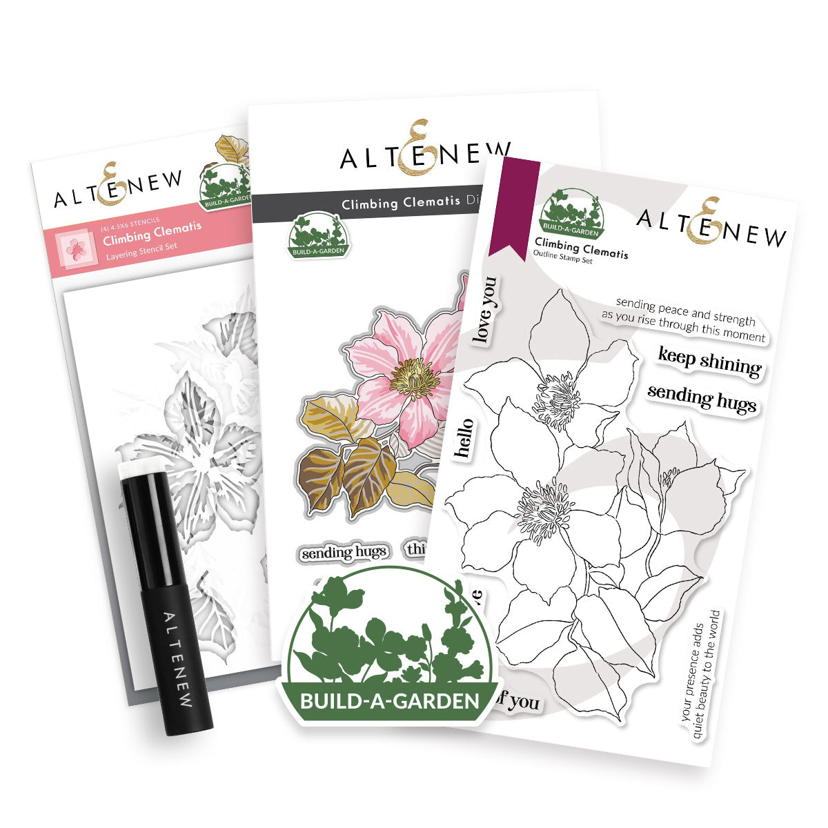 Altenew Build-A-Garden: Climbing Clematis