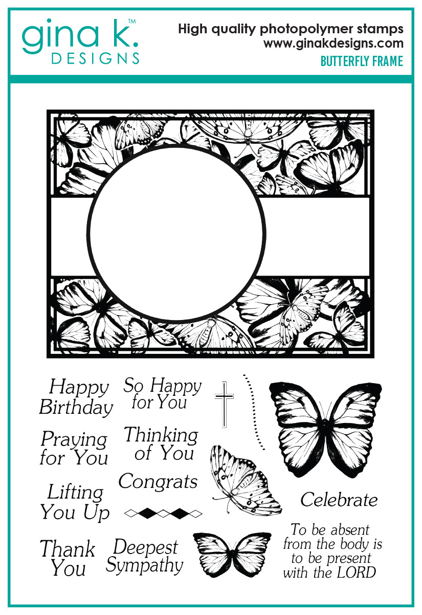 Gina K Designs BUNDLE- Butterfly Frame