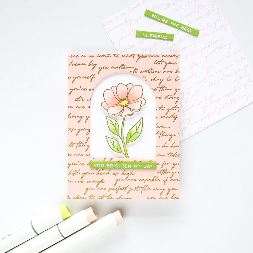 Hero Arts Positive Script Bold Prints Cling Rubber Stamp
