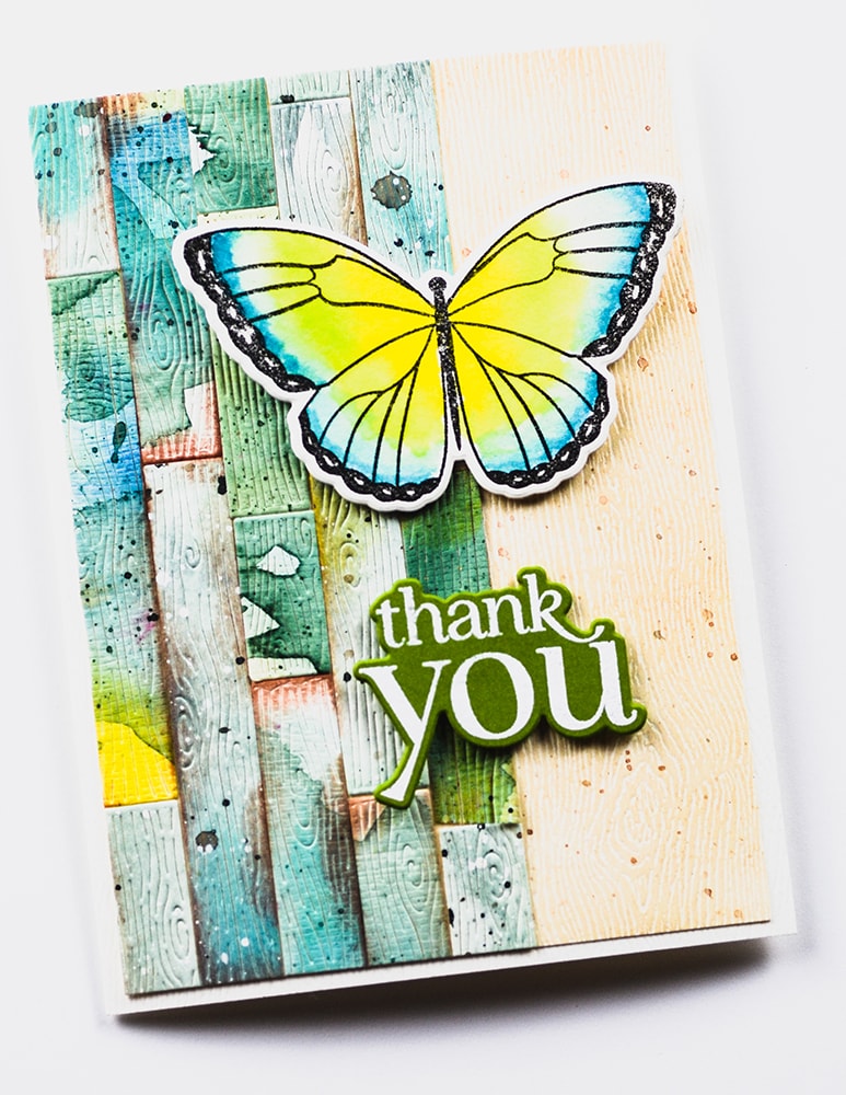 Memory Box CL5289D Hello Butterfly Stamp and Die set