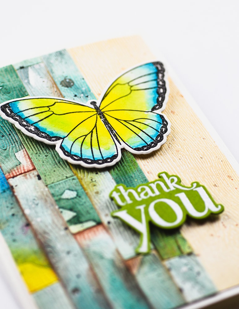 Memory Box CL5289D Hello Butterfly Stamp and Die set