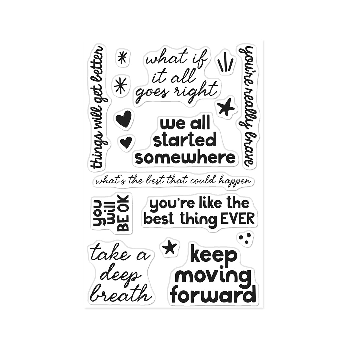 Hero Arts We All Started Somewhere Clear Stamp Set