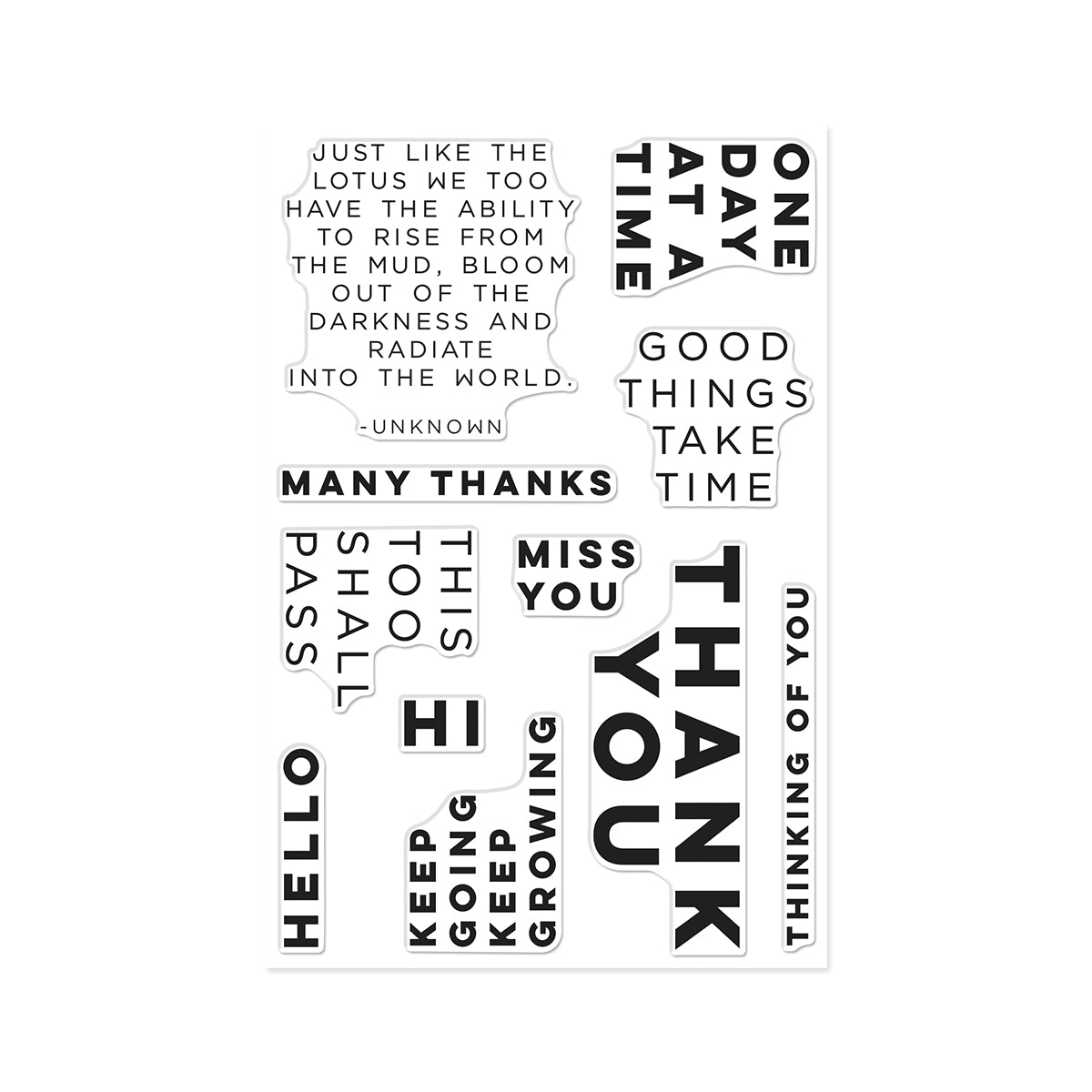 Hero Arts Keep Growing Stamp Set