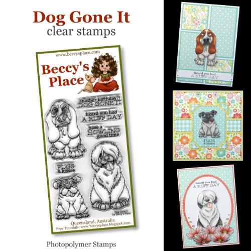 Beccy’s Place Dog Gone It clear stamps