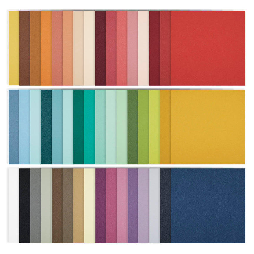 Spellbinders The Full 48 ColorWheel Cardstock Pack 12" x 12" - 1 each