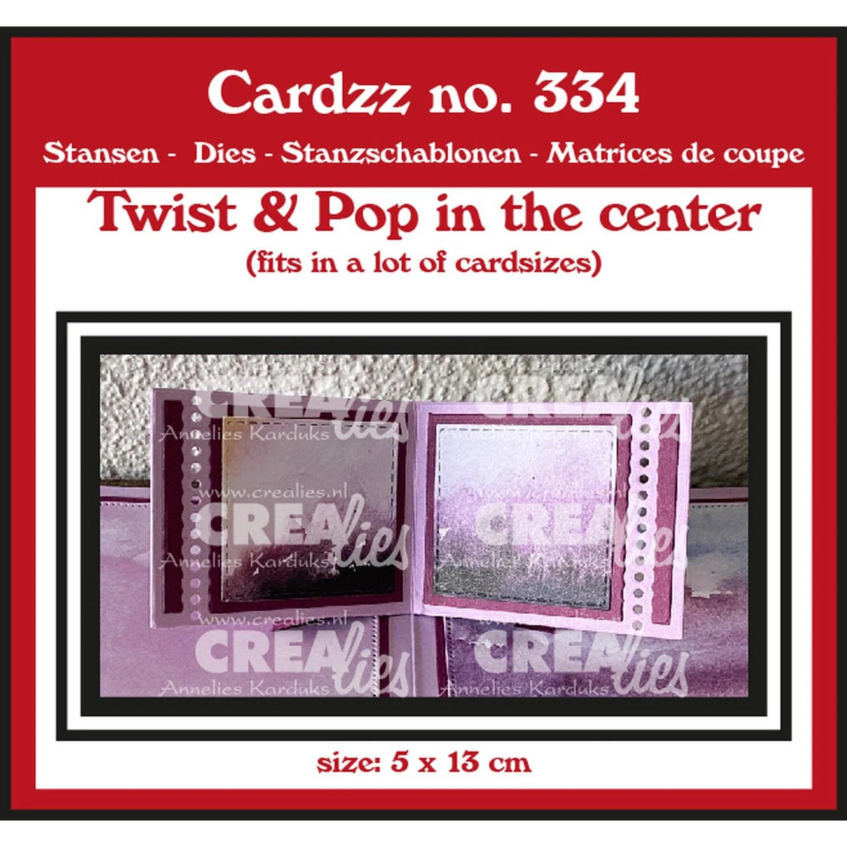 Crealies • Cardzz Twist & Pop in the center clcz334