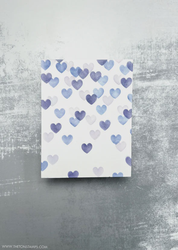 The Ton Stamps Cascading Hearts Stencils