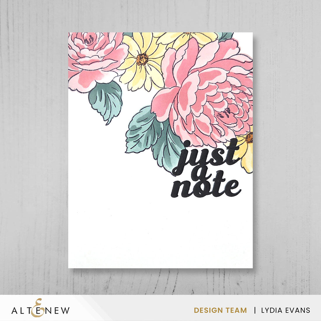 Altenew Cascading Flowers Stamp Set