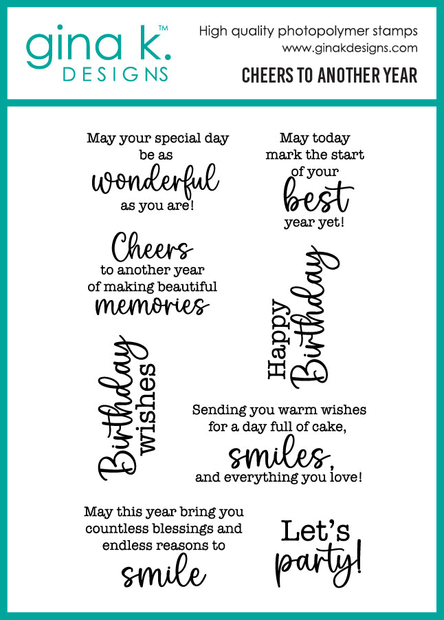 Gina K Designs BUNDLE – Cheers to Another Year
