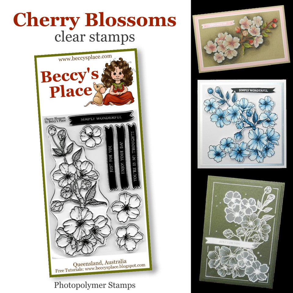 Beccy's Place Cherry Blossom clear stamps