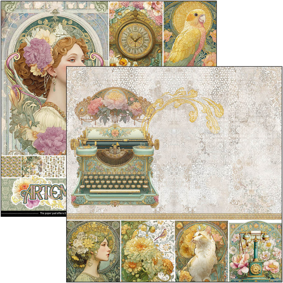 Ciao Bella Artemis 12x12 Inch Paper Pad (12pcs) (CBPM094)