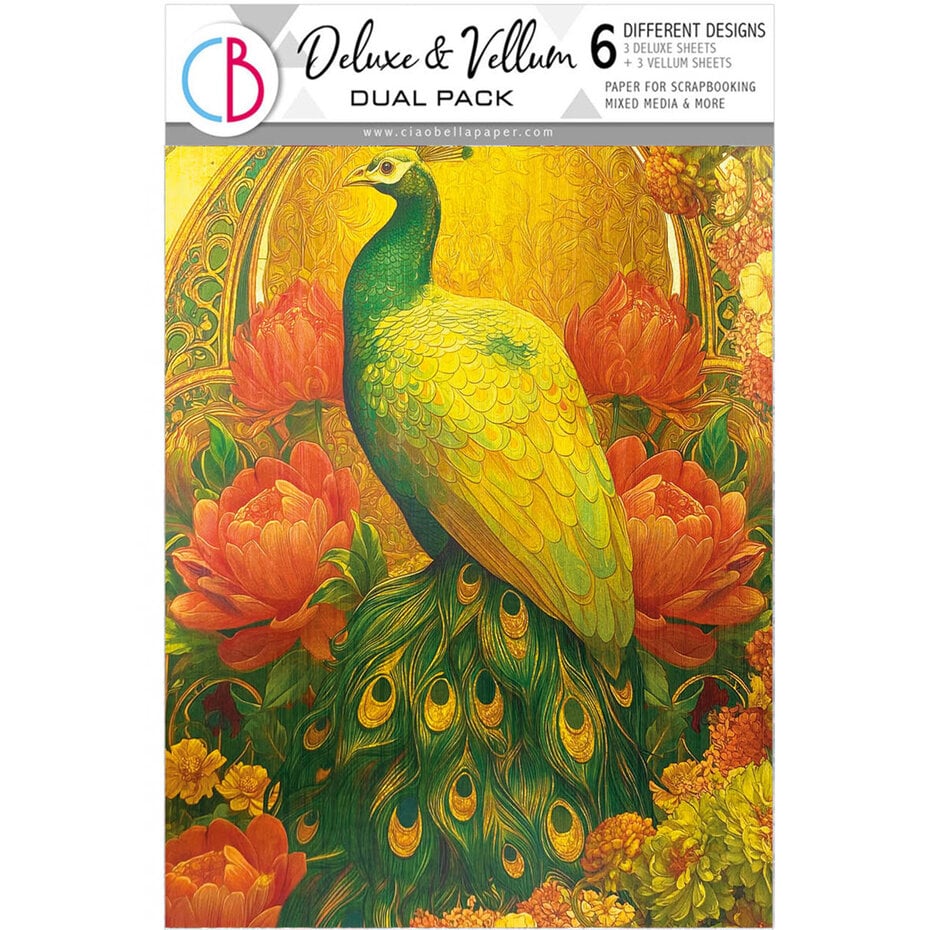 Ciao Bella Artemis A4 Deluxe Paper Gold & Vellum Dual Pack Mixed (6pcs) (CBX007)