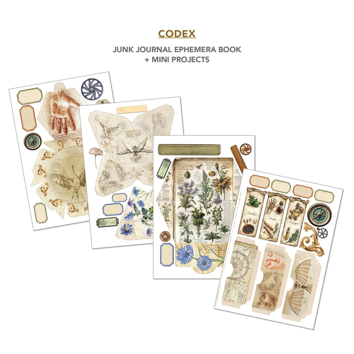 Ciao Bella Codex A4 Junk Journal Ephemera Book (32pcs) (CBB008)